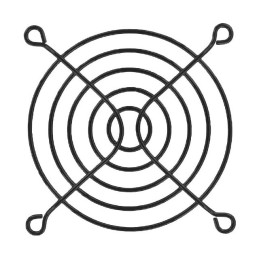 1 pcs : 08172-02 - FAN GUARD 80MM METAL BALCK