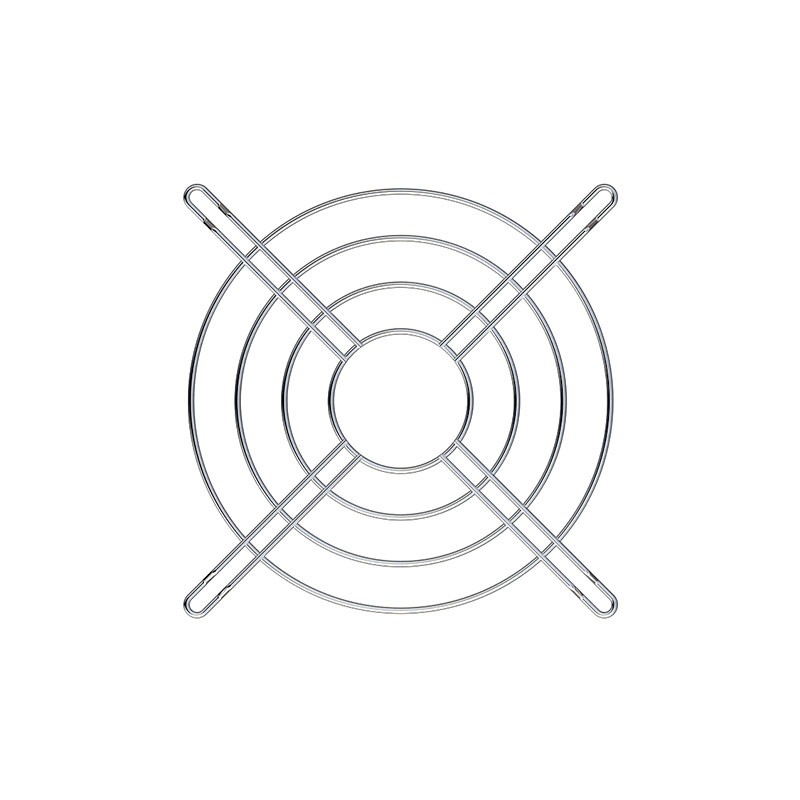 1 pcs : SC120-W8 - 120MM FAN GUARD NICKEL CHROME