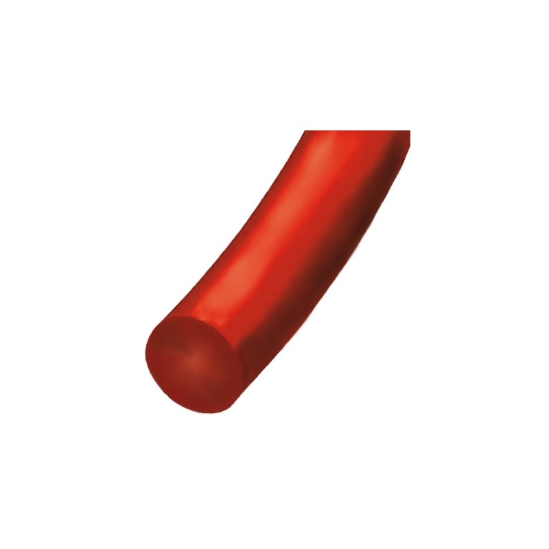 1 pcs - RS PRO 30m 8mm diameter Red Round Polyurethane Belt for use with 80mm minimum pulley diameter