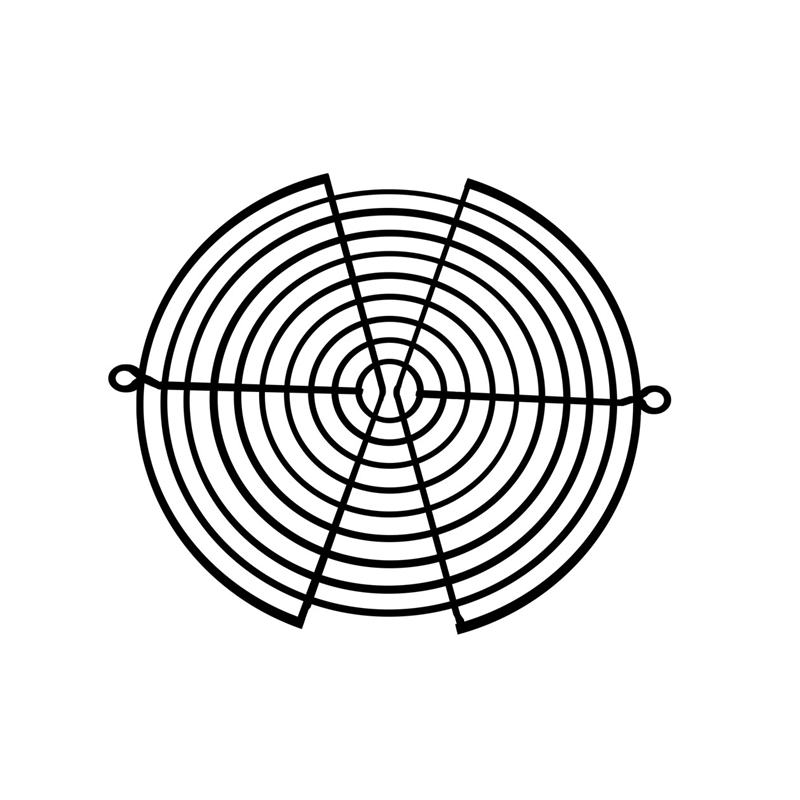 1 pcs : G172-10HB - FAN GUARD METAL 172MM BLACK