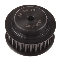 1 pcs - RS PRO Timing Belt Pulley, Steel 15mm Belt Width x 5mm Pitch, 28 Tooth