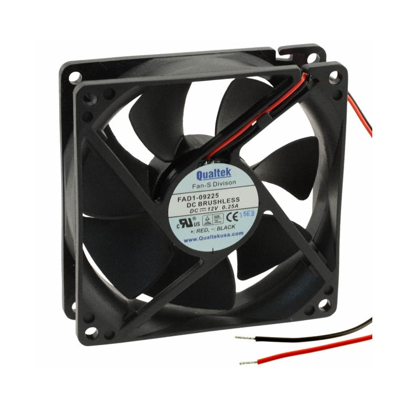 1 pcs : FAD1-09225CBLW11 - FAN AXIAL 92.5X25MM 12VDC WIRE