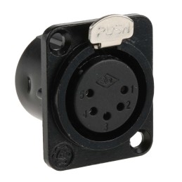 1 pcs - RS PRO Panel Mount XLR Connector, Female, 5 Way