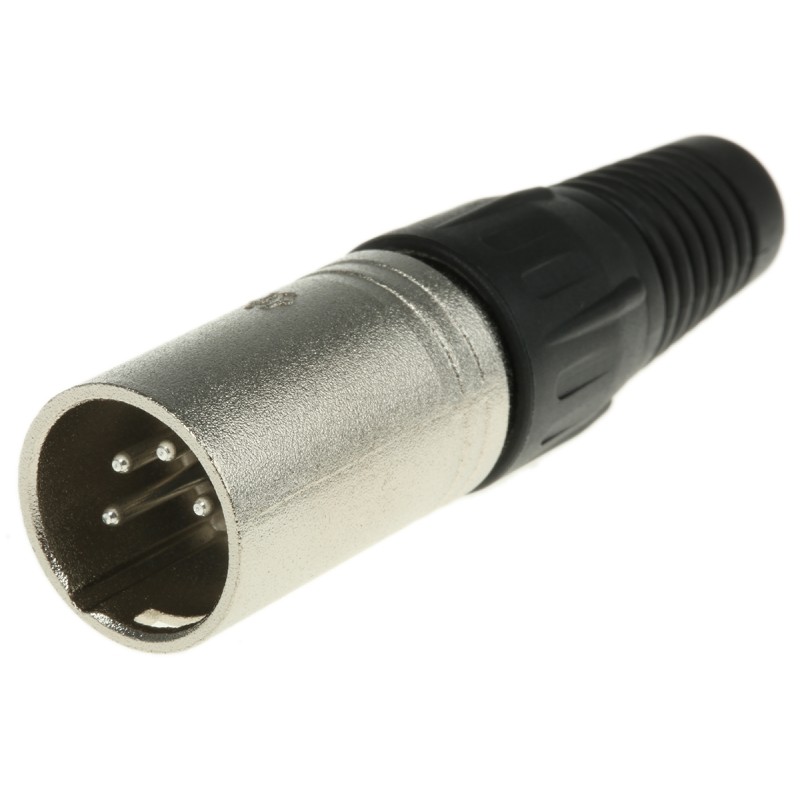 1 pcs - RS PRO Cable Mount XLR Connector, Male, 4 Way