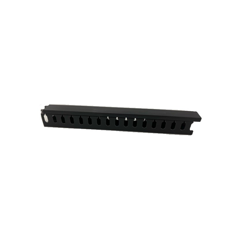 4 pcs - RS PRO Black Slotted Panel Trunking - Open Slot, W25 mm x D50mm, L1m, PVC