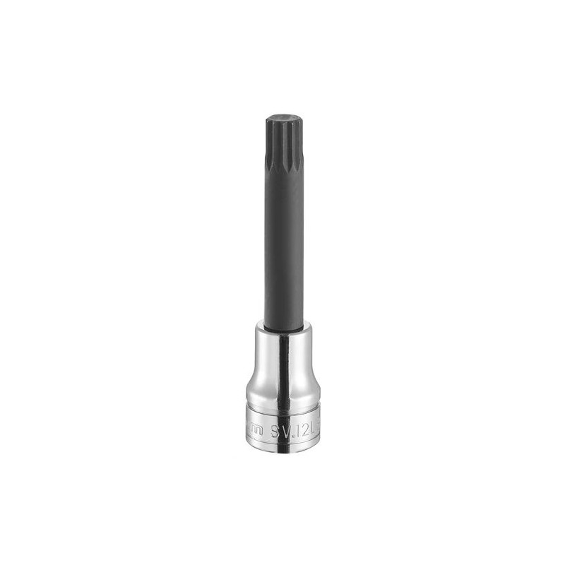 1 pcs - Facom 1/2 in Drive Bit Socket, XZN Spline Bit, M10, 100 mm Overall Length