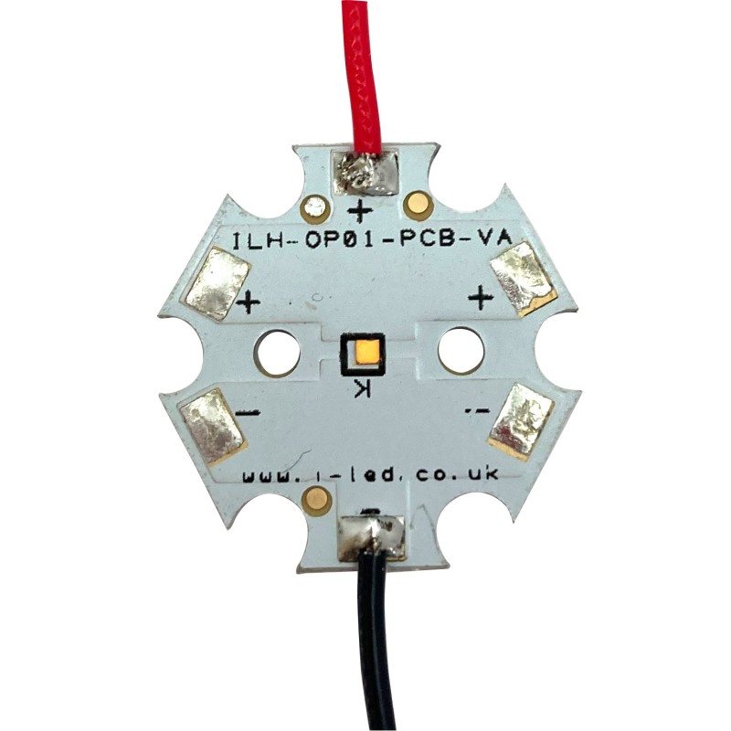1 pcs - ILS ILH-OP01-WH90-SC221-WIR200., OSLON Pure 1010 1 PowerStar LED Circular Array, 1 White LED