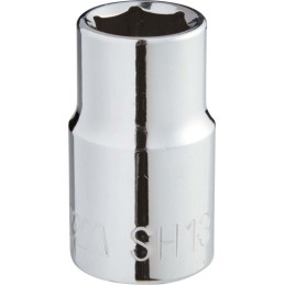 1 pcs - SAM 1/2 in Drive 18mm Standard Socket, 6 point, 38 mm Overall Length