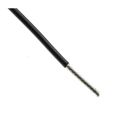 1 Reel of 100 M - TE Connectivity FlexLite Series Black 1.5 mm² Equipment Wire, 16 AWG, 19/0.32 mm, 100m, Polyolefin Insulation