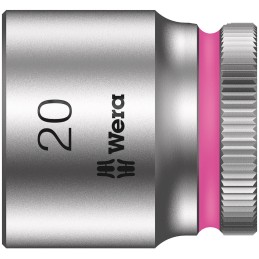 1 pcs - Wera 3/8 in Drive 20mm Standard Socket, 6 point, 30 mm Overall Length