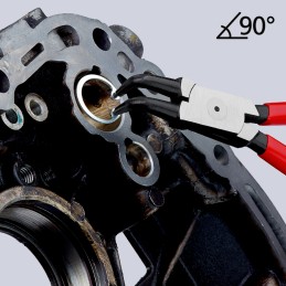 1 pcs - Knipex Circlip Pliers, 170 mm Overall, Angled Tip