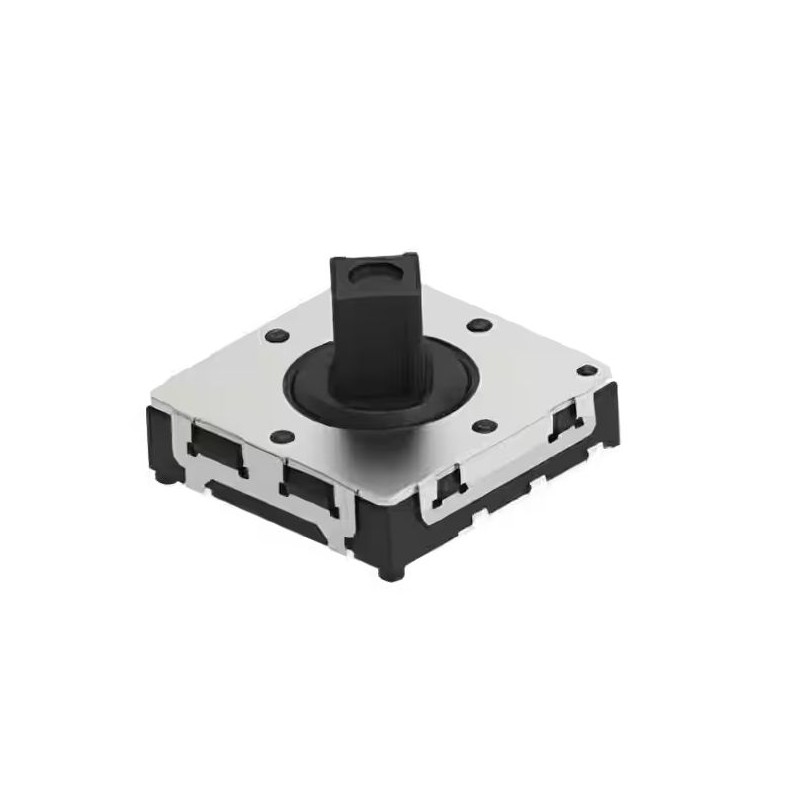 10 pcs - Black Cap Tactile Switch, Single Pole Five Throw 50mA 4mm Surface Mount