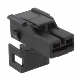 1 pcs : 172863-2 - CONN RCPT HSG 0.25 1POS BLACK