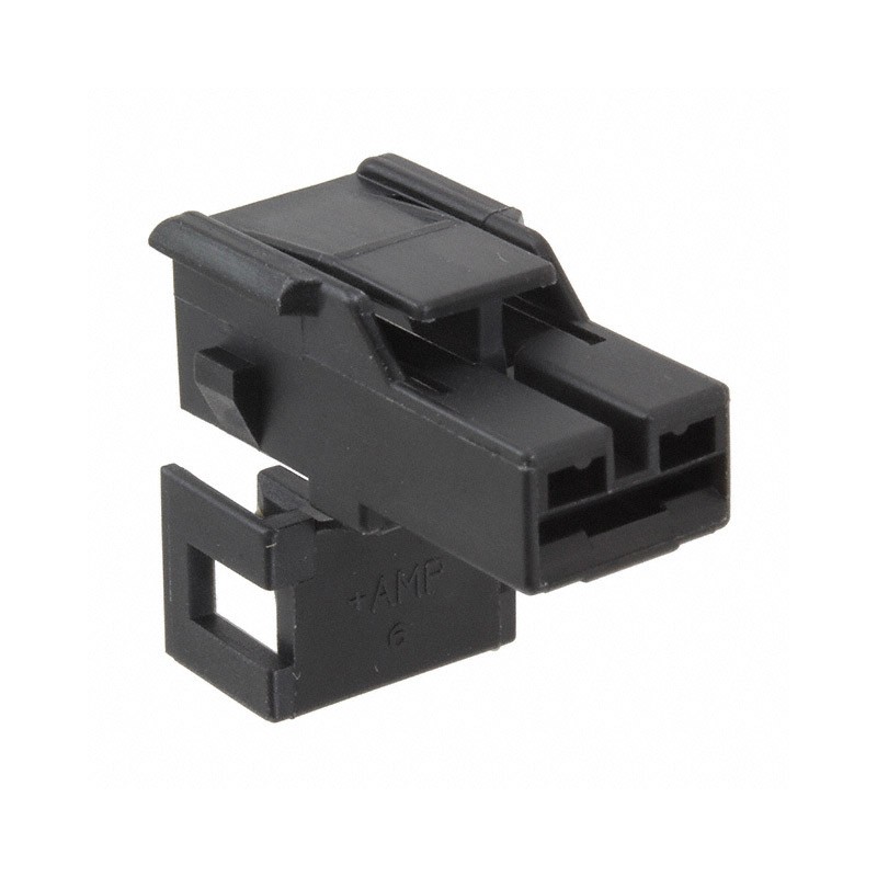 1 pcs : 172863-2 - CONN RCPT HSG 0.25 1POS BLACK