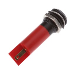 1 pcs - RS PRO Red Panel Mount Indicator, 230V ac, 12mm Mounting Hole Size, IP67