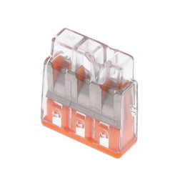1 pcs : 2773-403/VE00-2500 - PUSHWIRE SPLICING CONNECTOR 3-