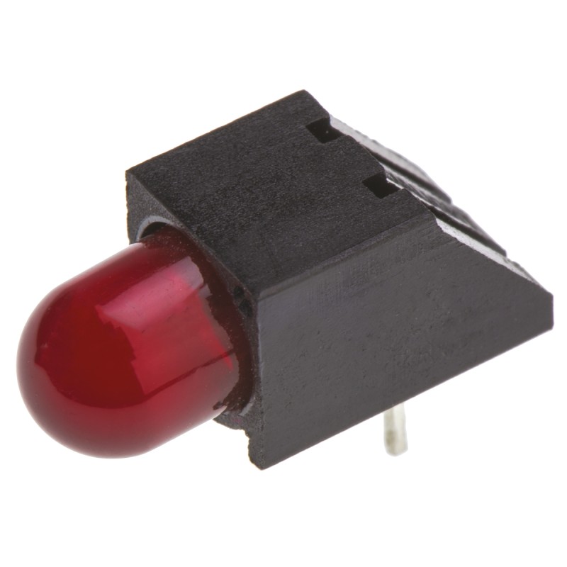 1 pcs - Dialight 550-1107F, Red Right Angle PCB LED Indicator, Through Hole 1.8 V