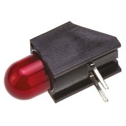 1 pcs - Dialight 550-1107F, Red Right Angle PCB LED Indicator, Through Hole 1.8 V