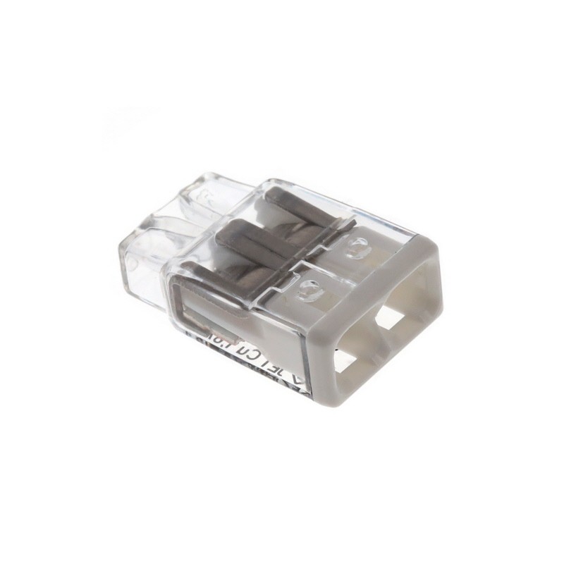 1 pcs : 2773-402/VE00-2500 - PUSHWIRE SPLICING CONNECTOR 2-