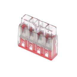 1 pcs : 2773-404/VE00-2500 - PUSHWIRE SPLICING CONNECTOR 4-