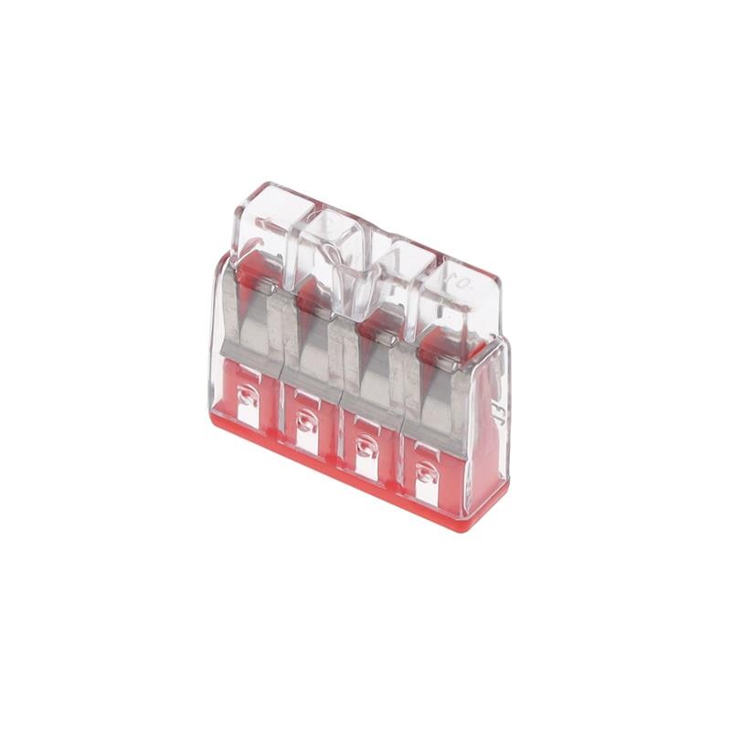 1 pcs : 2773-404/VE00-2500 - PUSHWIRE SPLICING CONNECTOR 4-
