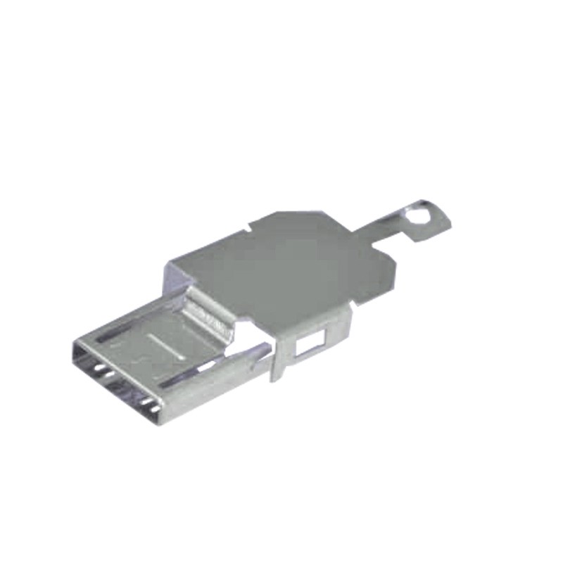 1 pcs : ZX40-A-SLDA - CONN SHD PLATE FOR MIC USB A PLG