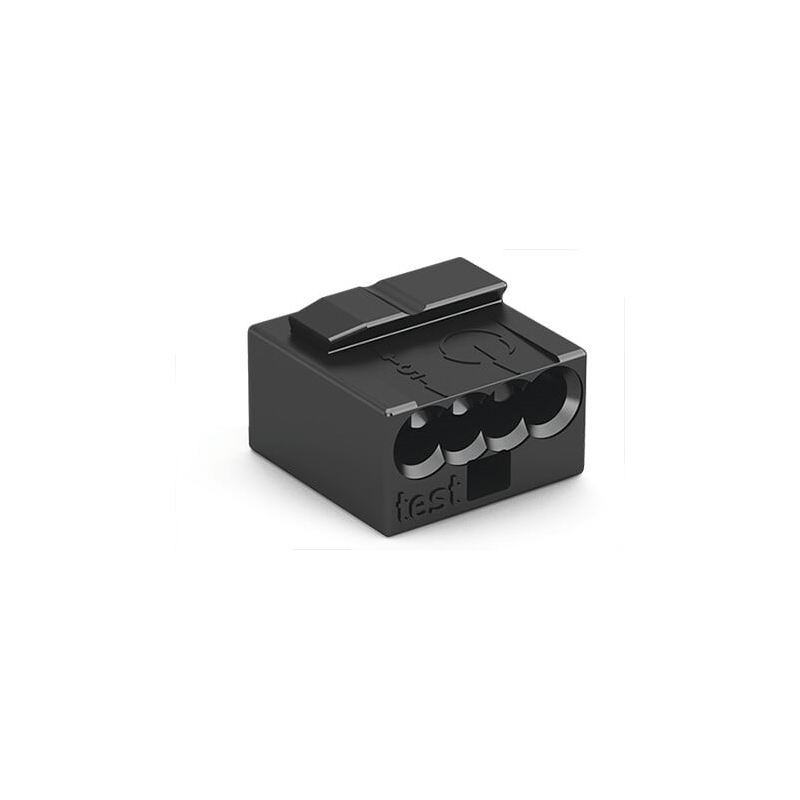 1 pcs : 243-204 - MICRO PUSHWIRE 243 SERIES 4-CON