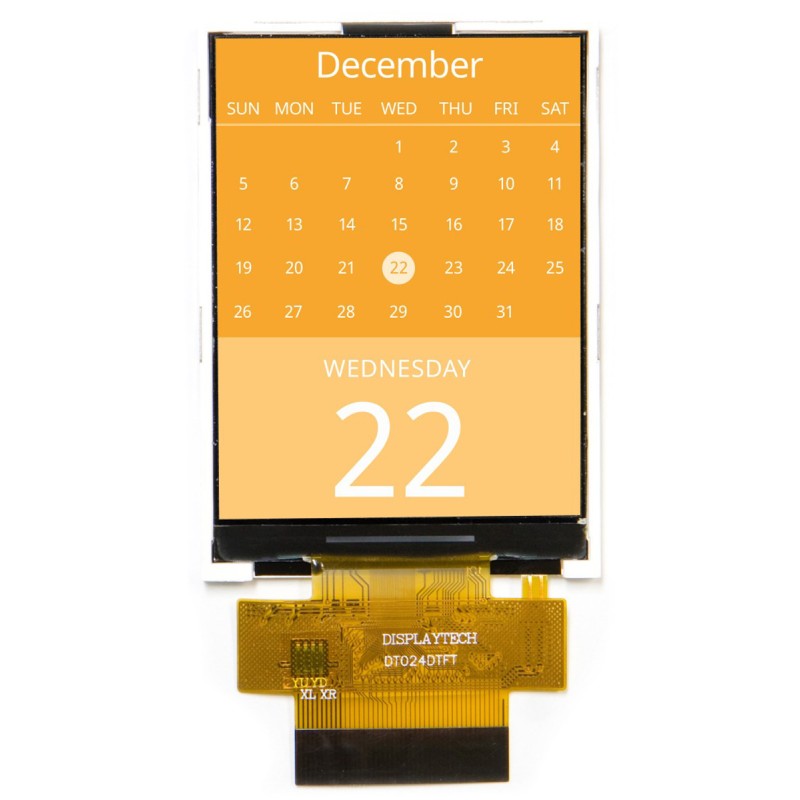 1 pcs - Displaytech DT024DTFT IPS TFT LCD Colour Display, 2.4in, 240 x 320pixels