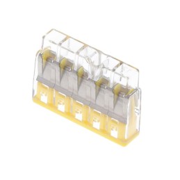 1 pcs : 2773-405/VE00-2500 - PUSHWIRE SPLICING CONNECTOR 5-