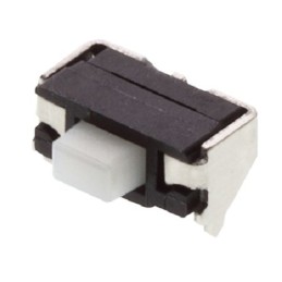 10 pcs - Black, Grey Push Plate Tactile Switch, SPST 20 mA Surface Mount