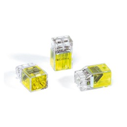 1 pcs : 148-90036 - WIRE CONN PUSH 2PORT YLW