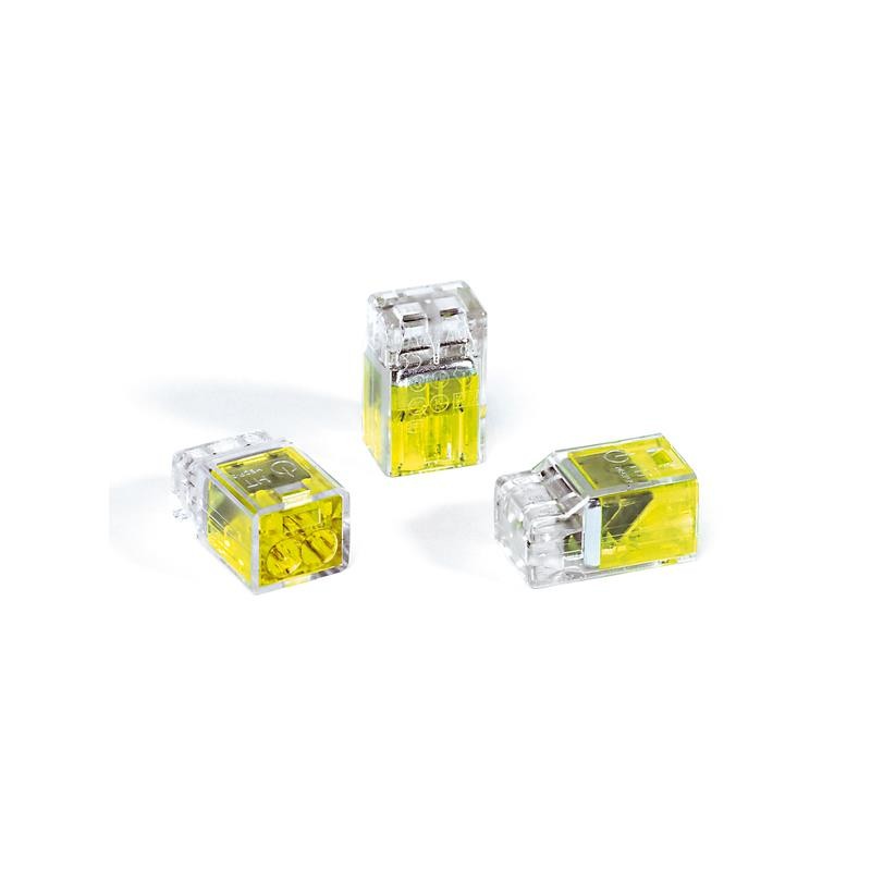 1 pcs : 148-90036 - WIRE CONN PUSH 2PORT YLW