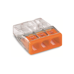 1 pcs : 2273-203 - PUSHWIRE SPLICING CONNECTOR 3-