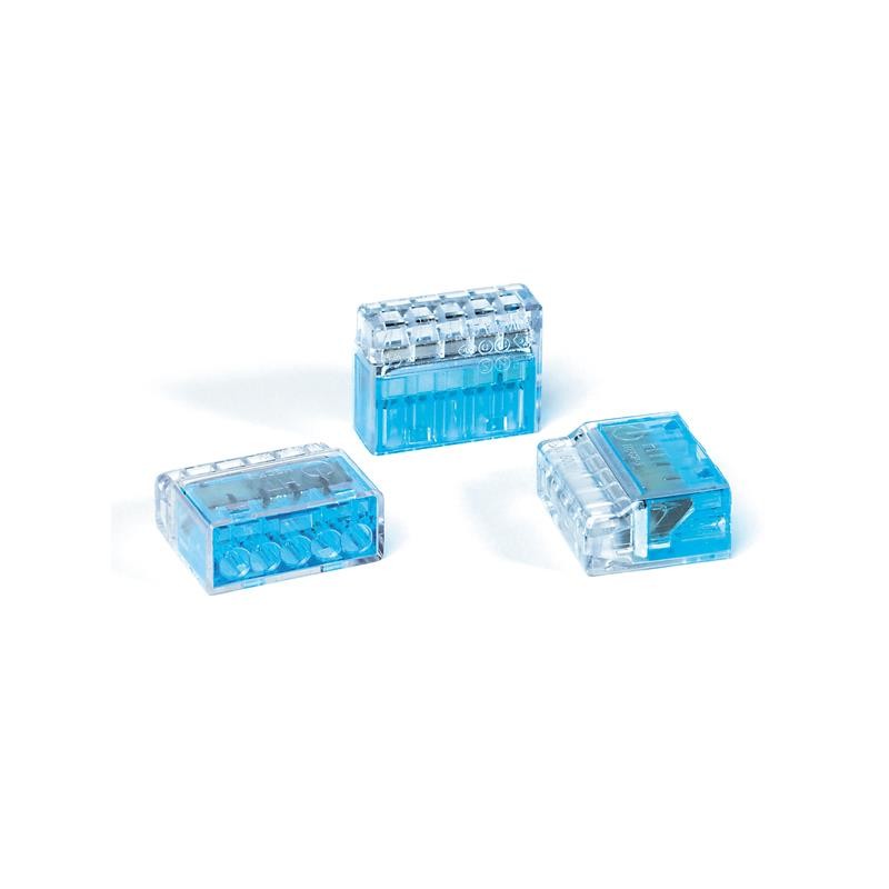 1 pcs : 148-90051 - WIRE CONN PUSH 5PORT BLUE