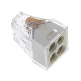 1 pcs : 773-124/RN01-0000 - PUSH WIRE CONNECTOR 4-CONDUCTOR