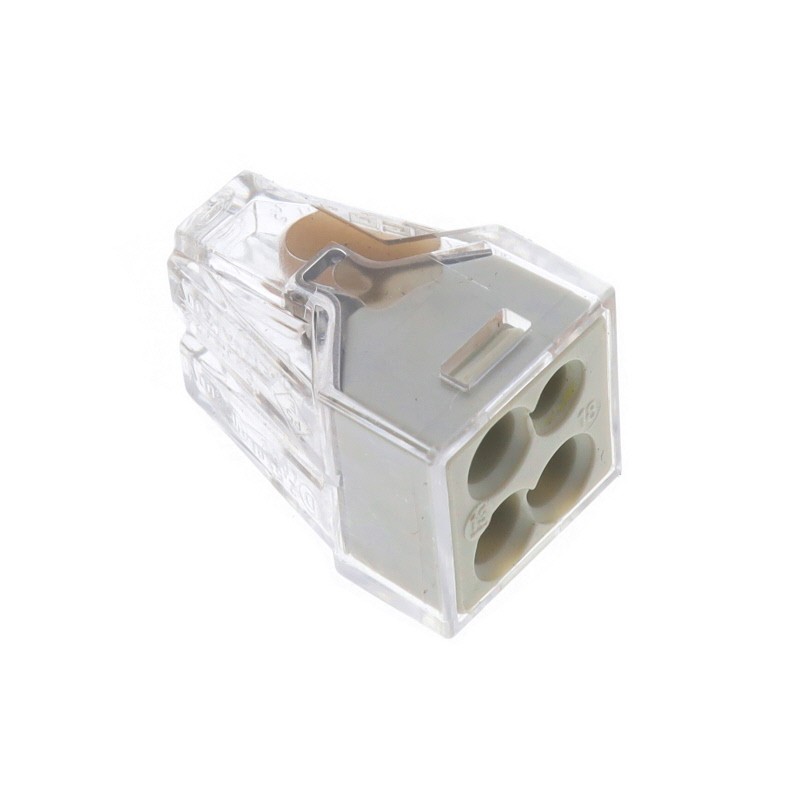 1 pcs : 773-124/RN01-0000 - PUSH WIRE CONNECTOR 4-CONDUCTOR