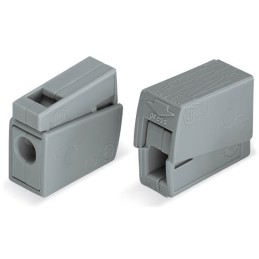 1 pcs : 224-101 - PUSHWIRE INLINE CONNECTOR GRAY