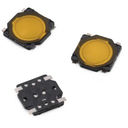10 pcs - Black Tact Switch, SPST 50mA 0.7mm Surface Mount