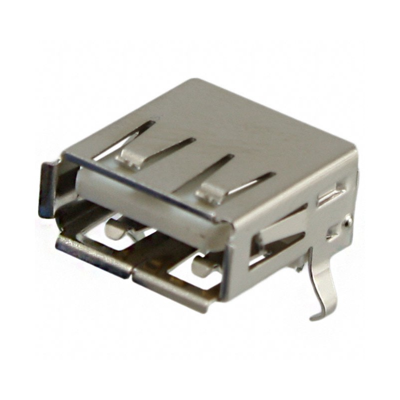 1 pcs : USB-A1HSW6 - CONN RCPT TYPEA 4POS R/A