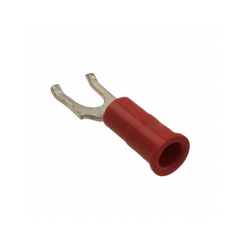 1 pcs : 8247 - CONN SPADE TERM 18-22AWG 10 RED