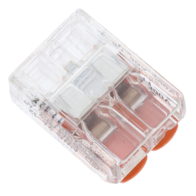 1 pcs : 221-412/VE00-2500 - SPLICE LEVER 24-12AWG 2POS