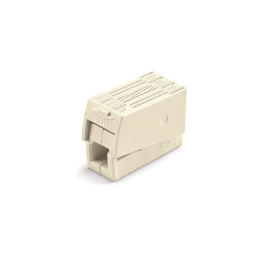 1 pcs : 224-112 - PUSHWIRE INLINE CONNECTOR WHIT