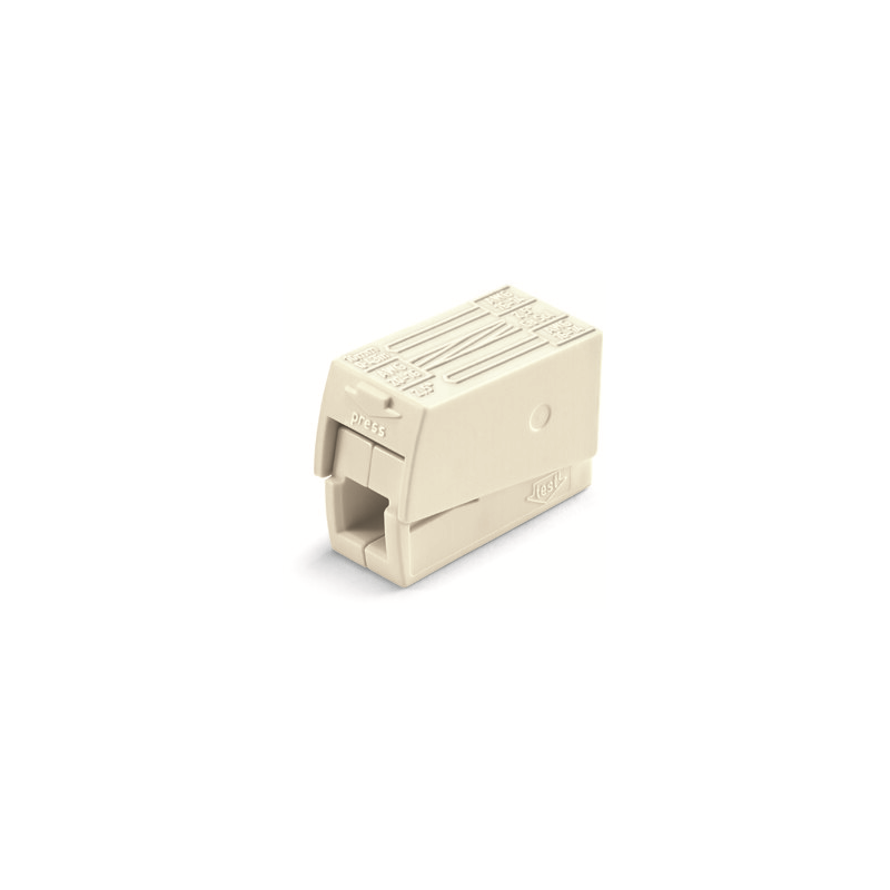 1 pcs : 224-112 - PUSHWIRE INLINE CONNECTOR WHIT