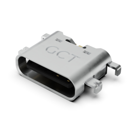 1 pcs : USB4515-GF-A - USB C REC 6P SMT MID MNT 1.6MM O