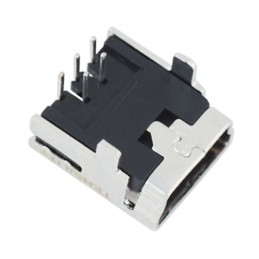 1 pcs : 54-00019 - CONN RCPT MINI USB B 5POS R/A