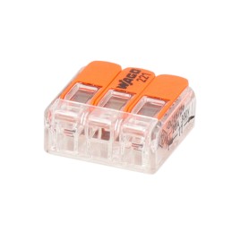 1 pcs : 221-413/VE00-2500 - SPLICE LEVER 24-12AWG 3POS