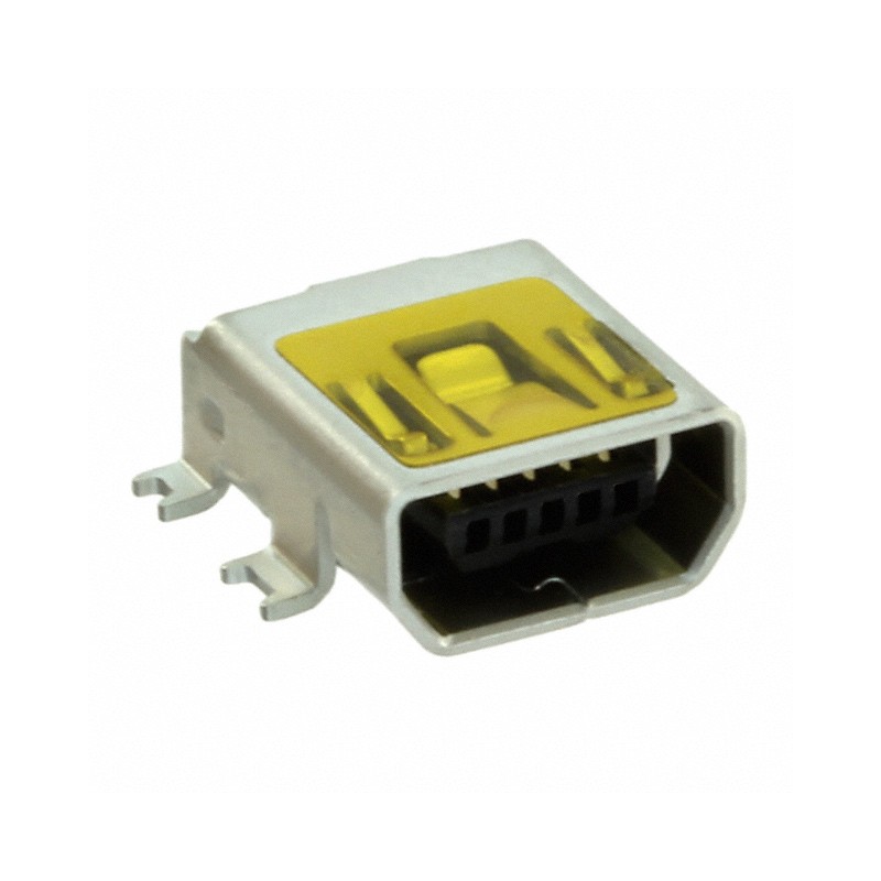 1 pcs : 1775051-1 - CONN RCPT USB2.0 MINI AB SMD R/A