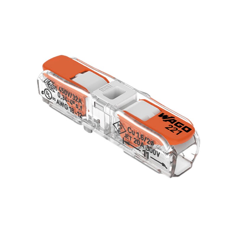 1 pcs : 221-2401 - CONN SPLICE INLINE 12-20AWG