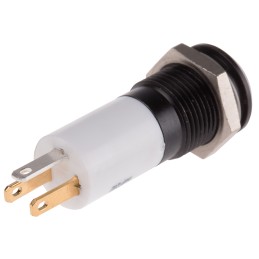 1 pcs - RS PRO Green, Red, Yellow Panel Mount Indicator, 12V dc, 14mm Mounting Hole Size, Solder Tab Termination