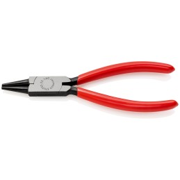 1 pcs - Knipex Flat Nose Pliers, 160 mm Overall, Straight Tip, 30mm Jaw